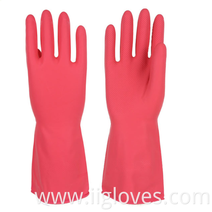 Female durable rubber household gloves waterproof plastic clothes Dishwashing gloves home kitchen cleaning housework gloves